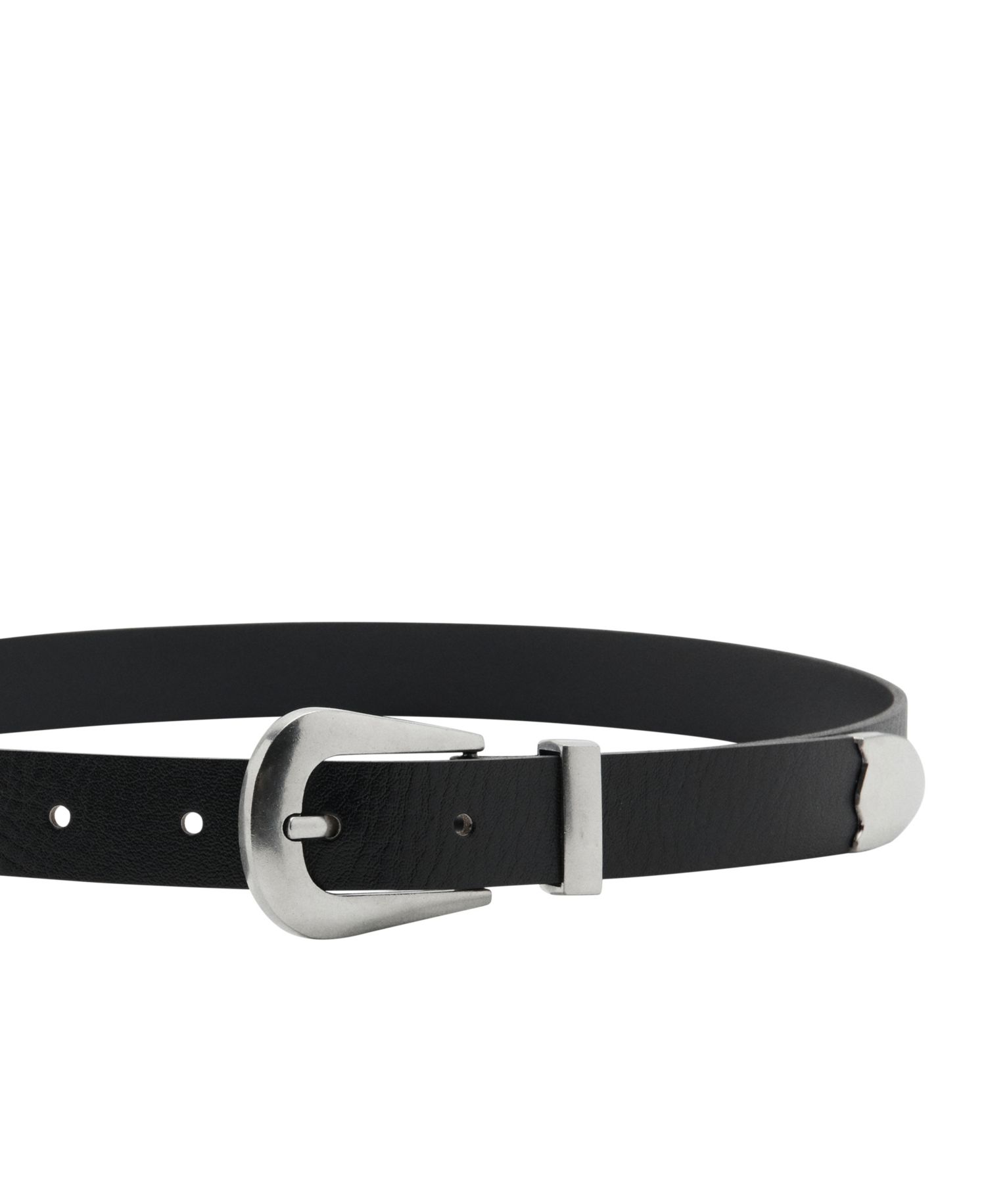 Women's Metal Detail Leather Belt