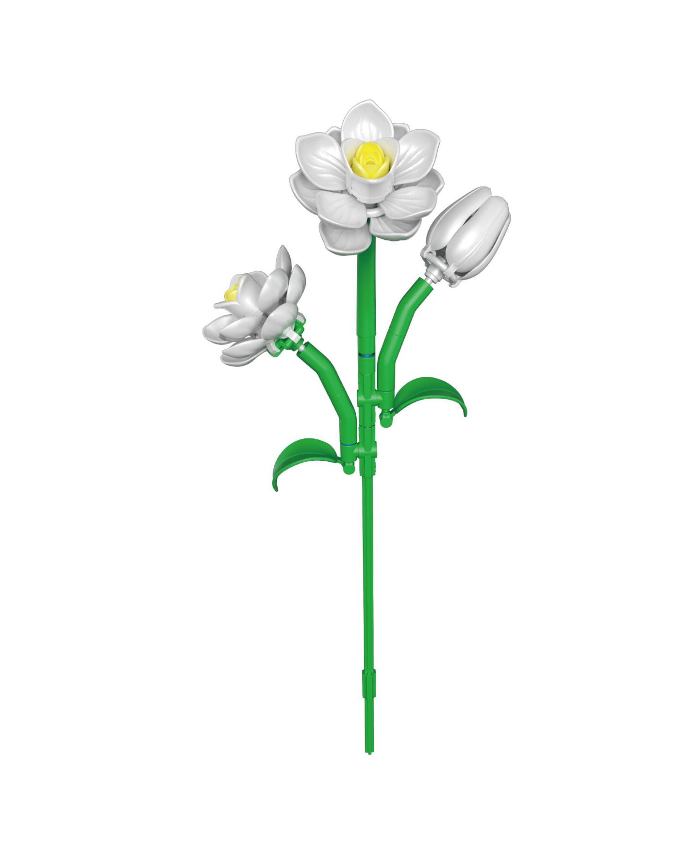 Детский конструктор Contixo BK11 Sunflower Bouquet Building Set, 415-Piece Yellow Floral Brick Kit with Daisies, Daffodils & Adjustable Stems, Creative Home Décor Gift, цвет: Жёлтый / Белый — фото 6