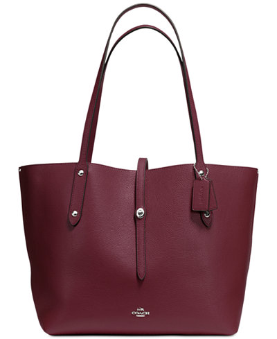 COACH Market Tote in Pebble Leather