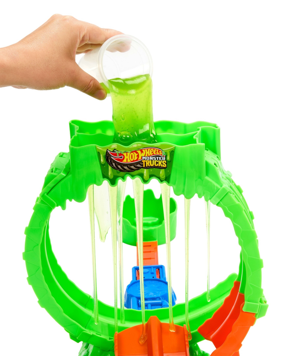Hot Wheels 1:64 Scale Monster Trucks Mutant Chaos Chaos Loop Challenge Playset