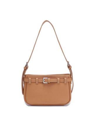 Women's Sloane Leather Shoulder Bag for Women Convertible Crossbody Purse Small Belt Detail Handbag