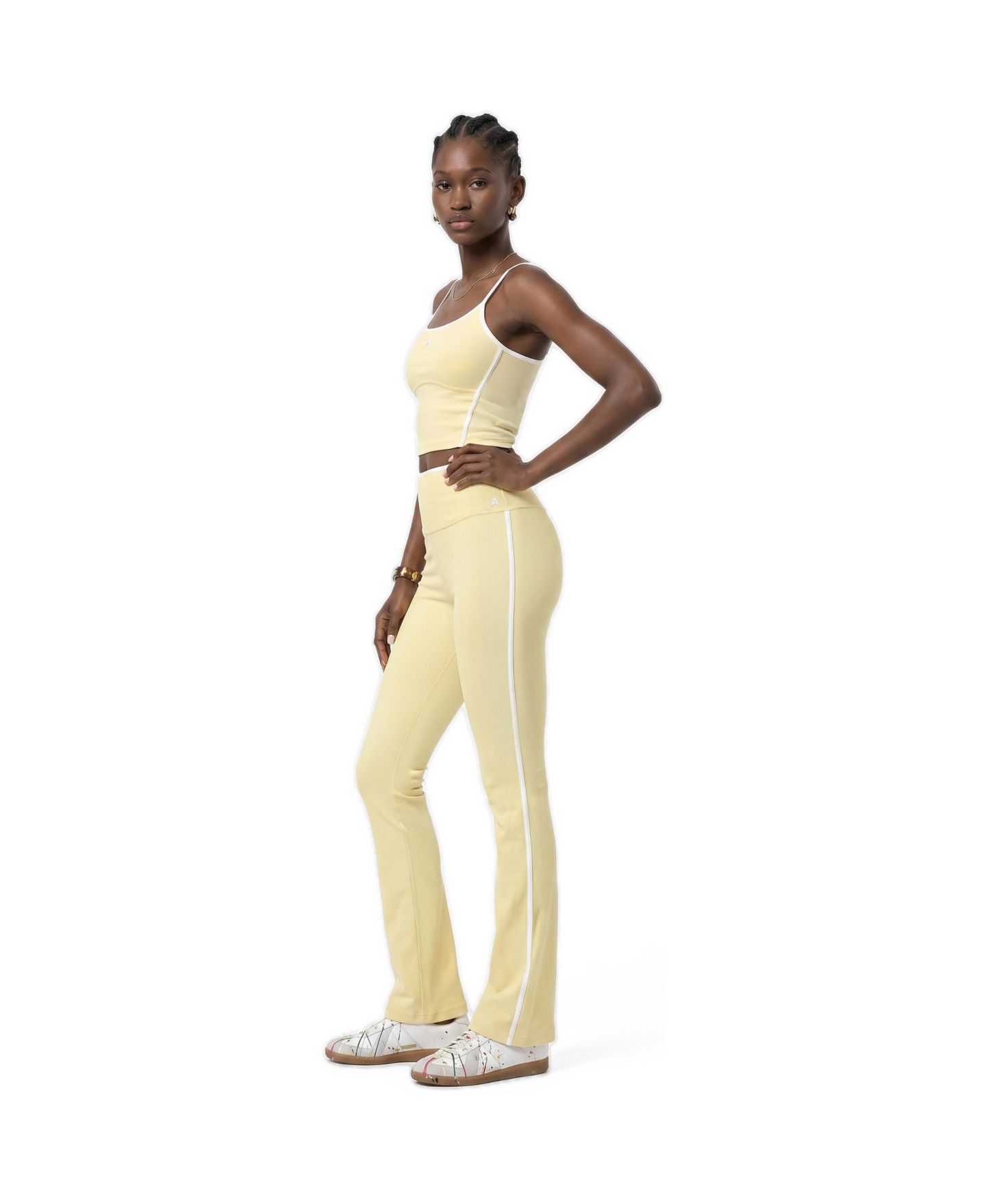 Женский топ Alpenhaus Bernin Sports Cropped Racerback Scoop Neck, цвет: Лимонный сорбет — фото 3