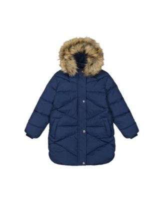 Big Girls (6 - 14) Long Winter Puffer Coat
