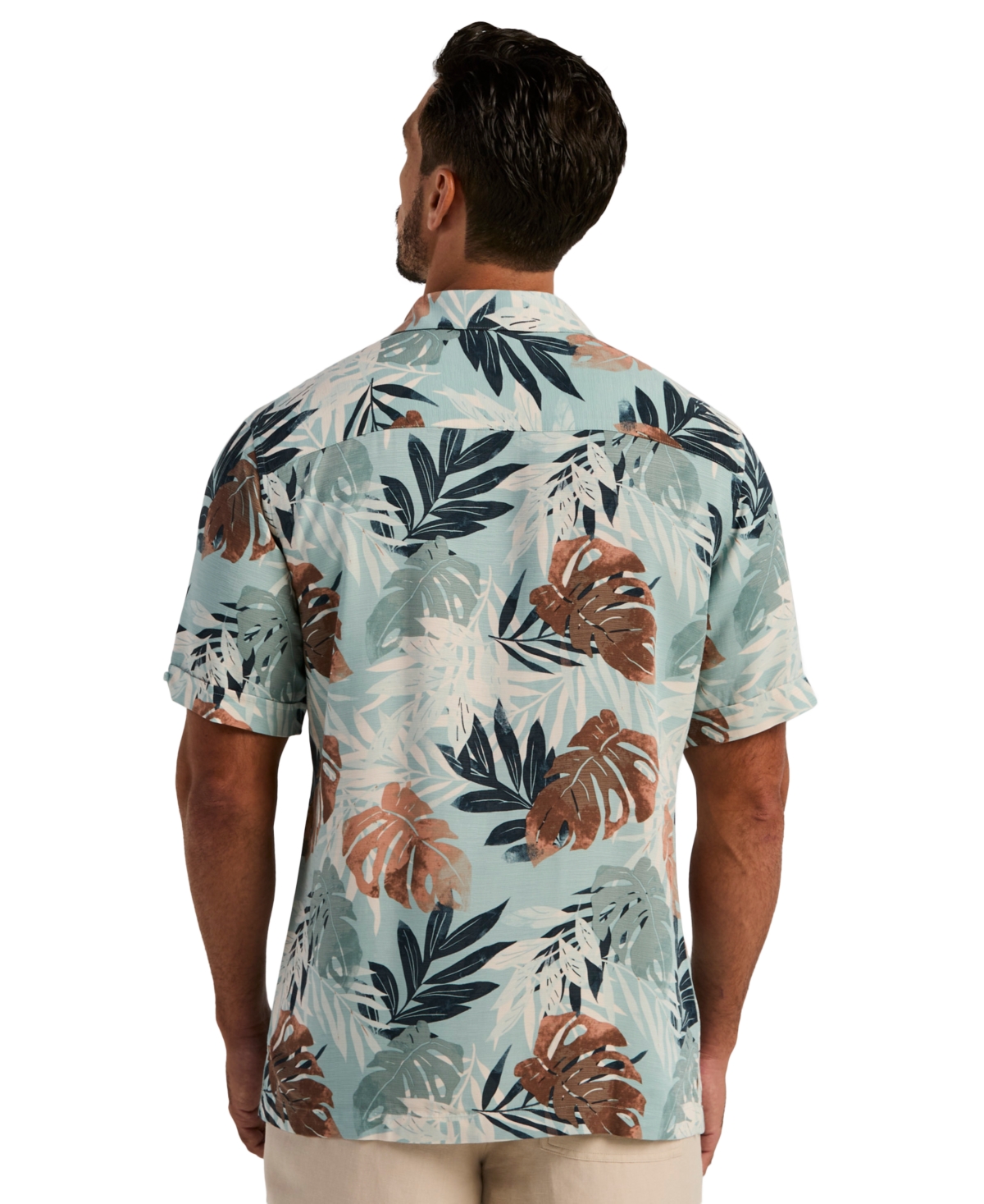 Cubavera Men's Tropical Print Button-Down Shirt