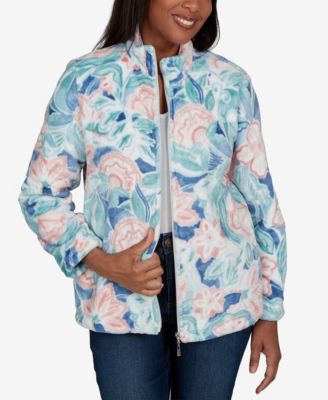 Petite Floral Fleece Jacket