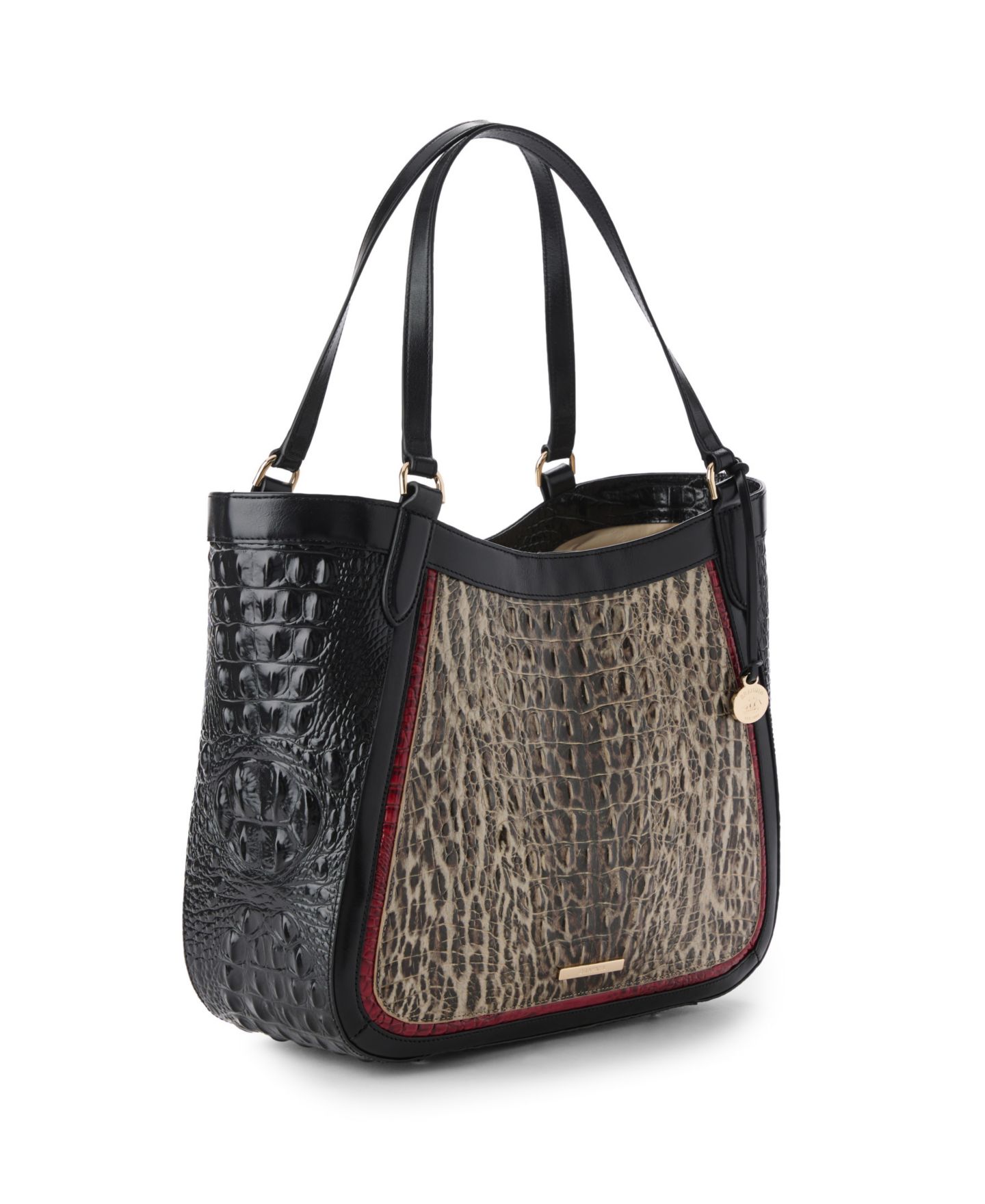 Женская сумка Brahmin Aliza Ocelot Calgary Large Leather — фото 3