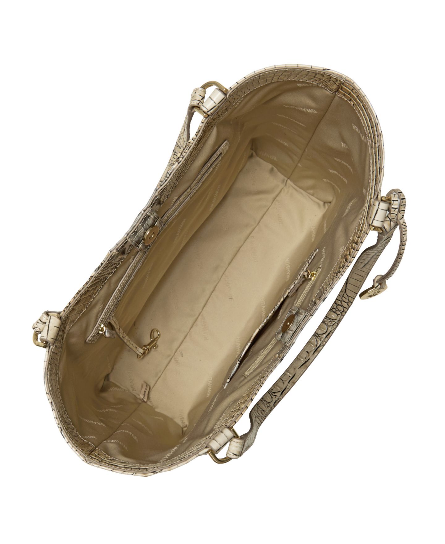 Женская сумка Brahmin Aliza Melbourne Large Leather, цвет: Fossilized — фото 4