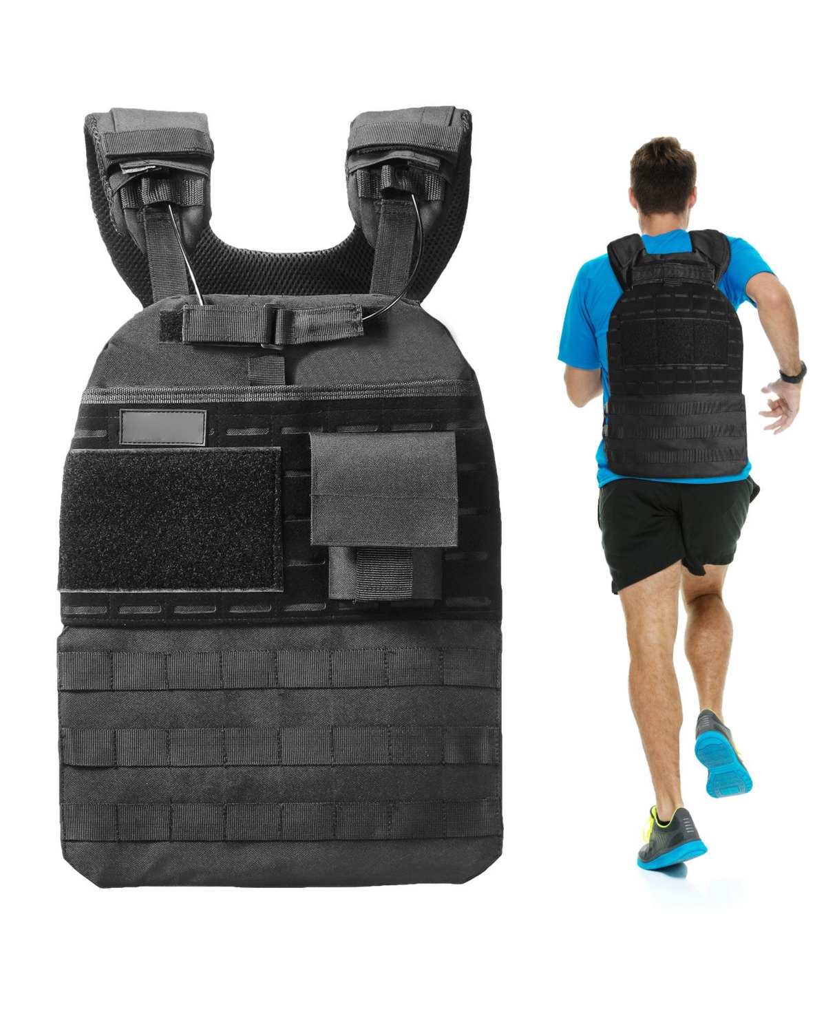 Sevorley Adjustable Weighted Vest for Men and Women, Up to 40 lb, Strength Training Workout Gear