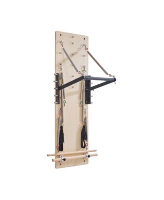 Wall Mounted Pilates Reformer, Maple Springboard with Resistance Springs