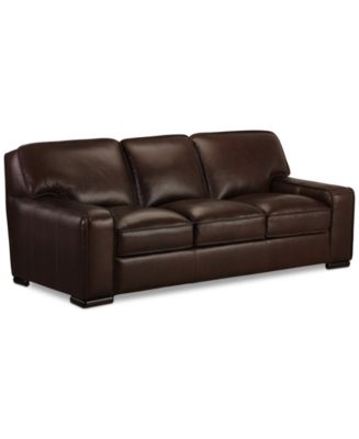 Furniture CLOSEOUT! Kassidy 93&quot; Leather Sofa - Furniture - Macy&#39;s