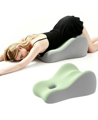 Memory Foam Wedge Support Pillow Multi Functional Ergonomic Bed Cushion For Sleeping Reading Leg Elevation