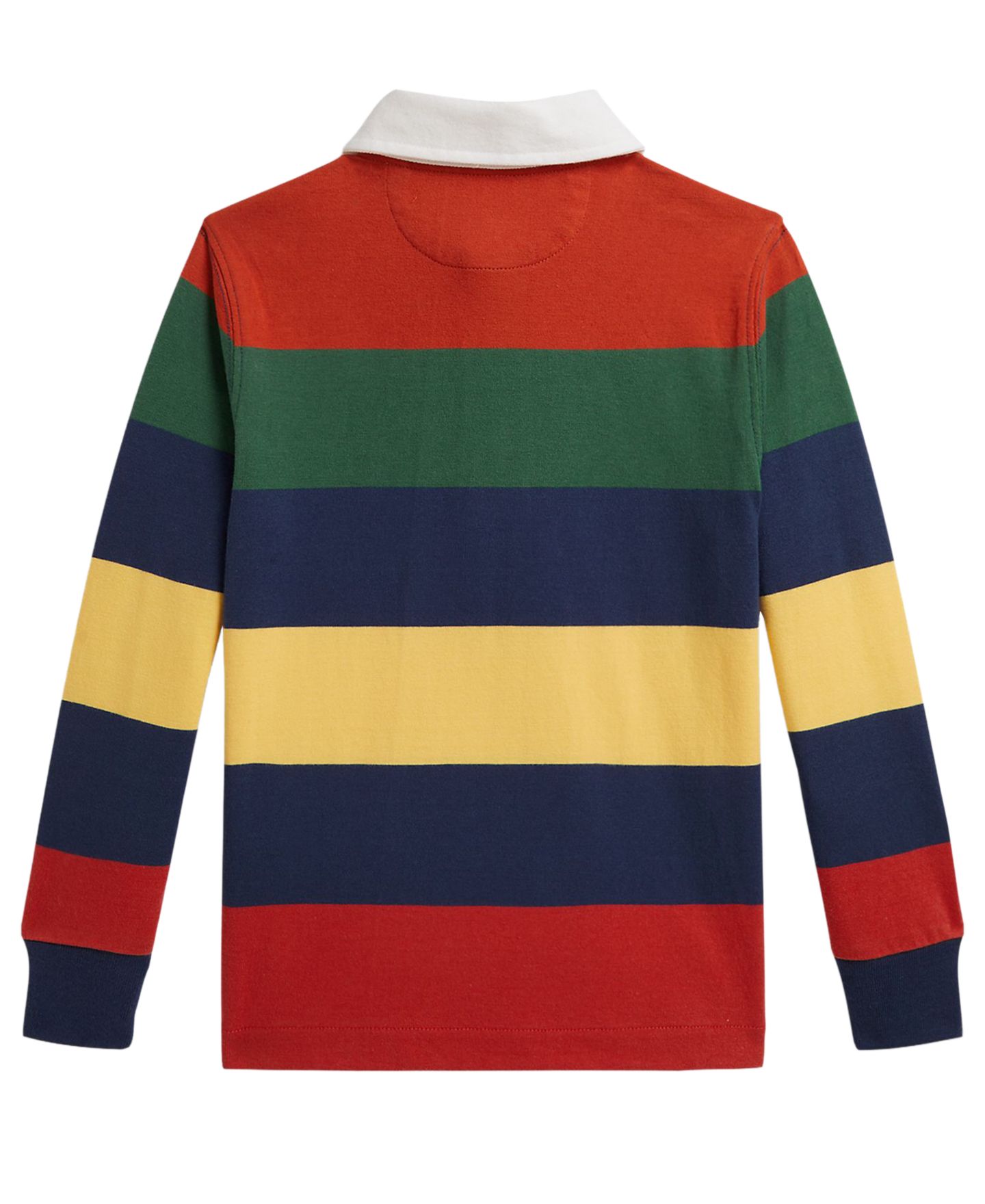 Рубашка Polo Ralph Lauren Striped Rugby Shirt для мальчиков, цвет: Красный разноцветный — фото 5