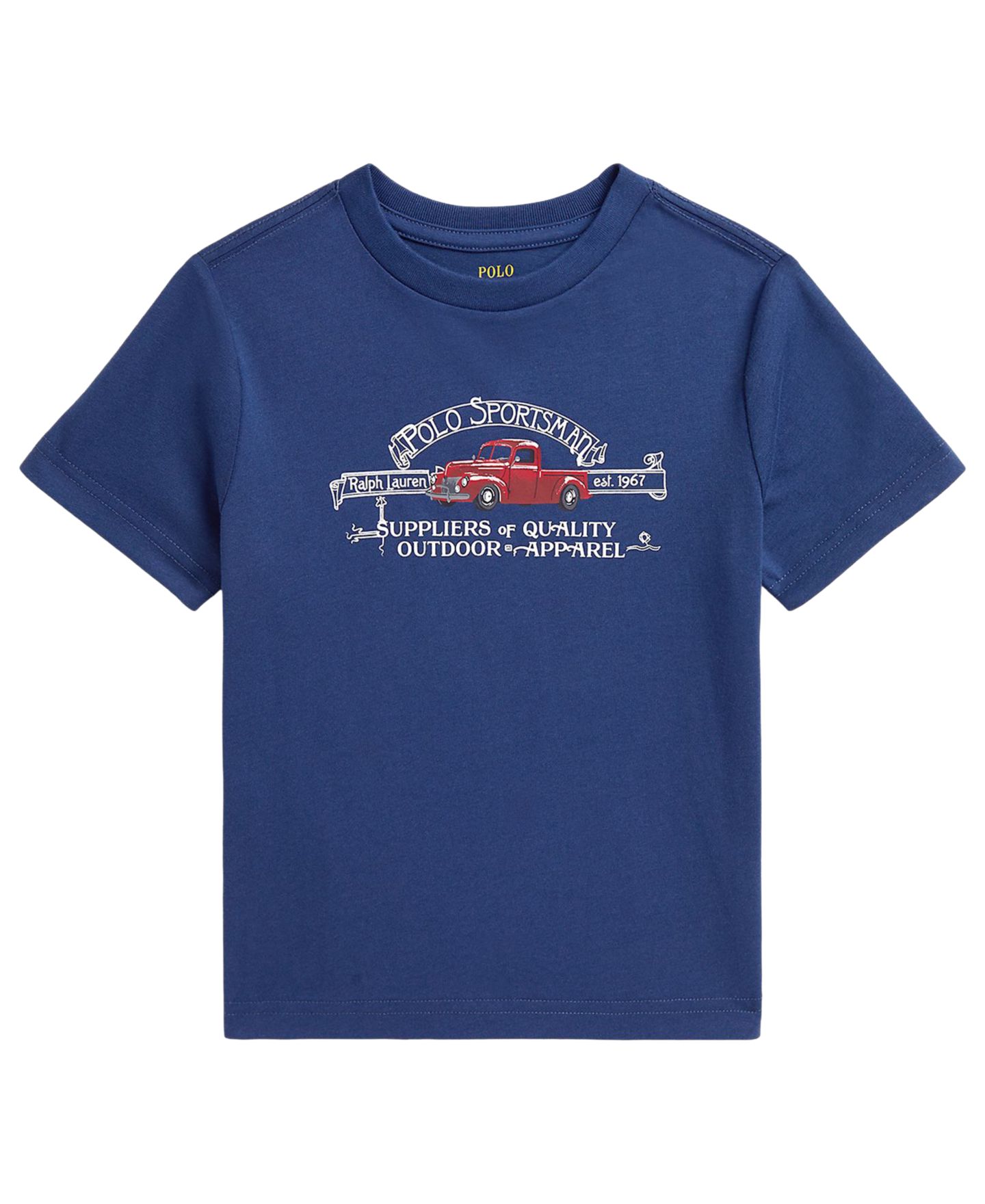 Футболка Polo Ralph Lauren Polo Sportsman Jersey T-Shirt для мальчиков, цвет: Тёмно-синий — фото 5