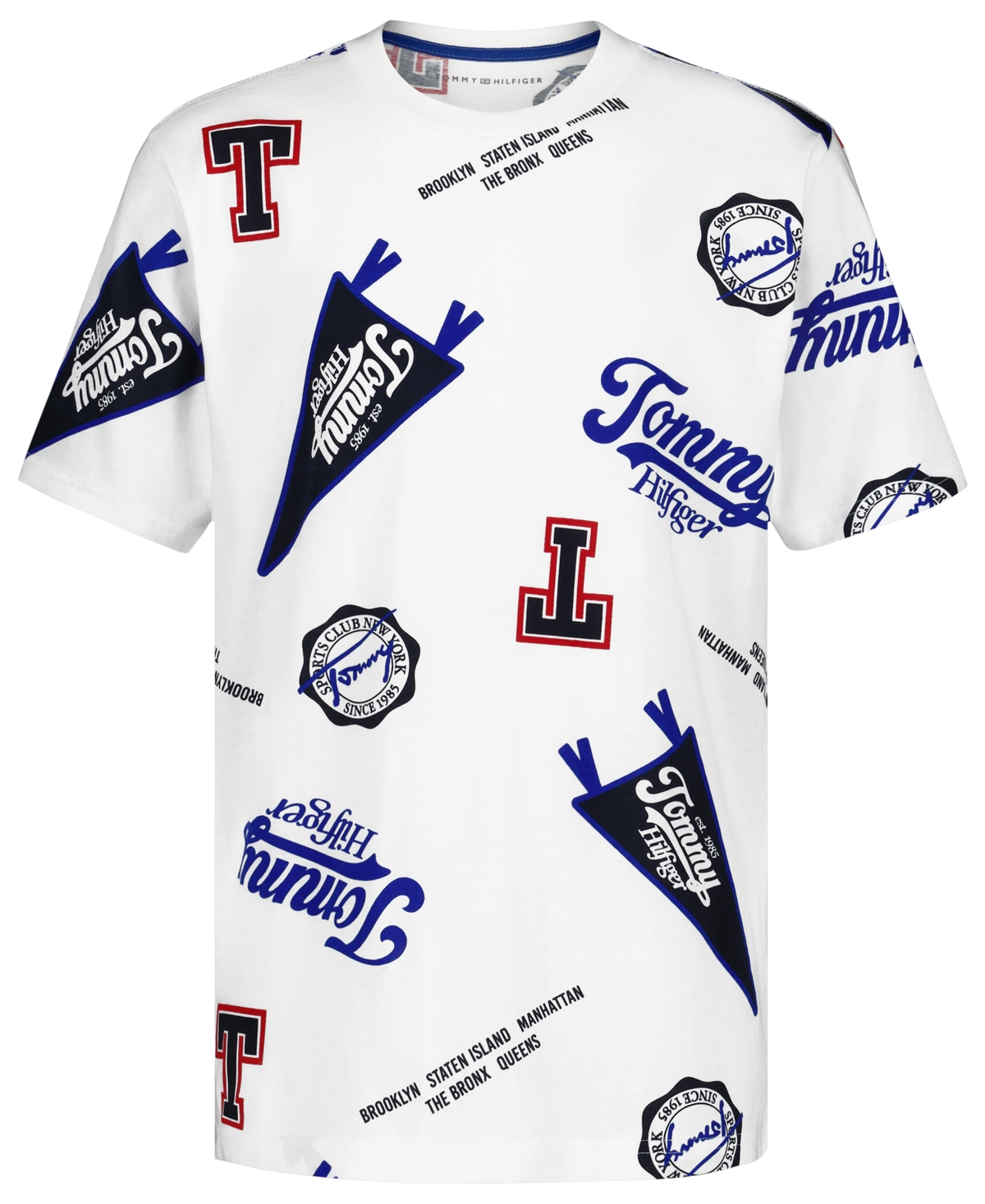 Tommy Hilfiger Boys' 8-20 Collegiate Aop Short-Sleeve T-Shirt