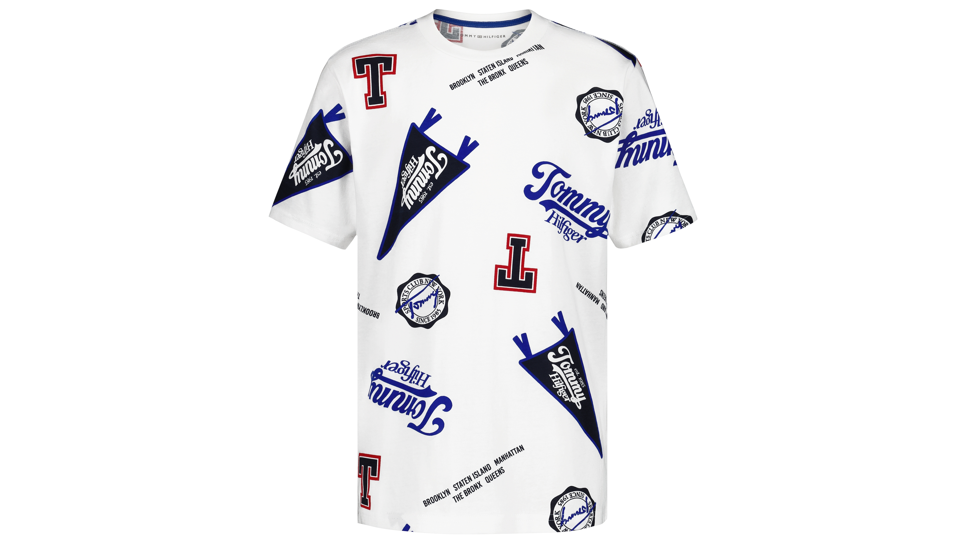 Tommy Hilfiger Boys' 8-20 Collegiate Aop Short-Sleeve T-Shirt