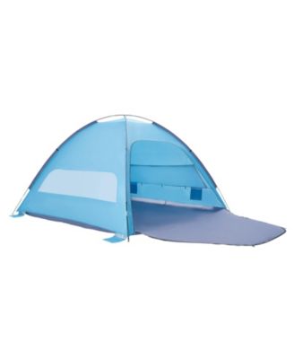 8-Person Beach Tent Sun Shelter with UPF 50+ Canopy and Curtains