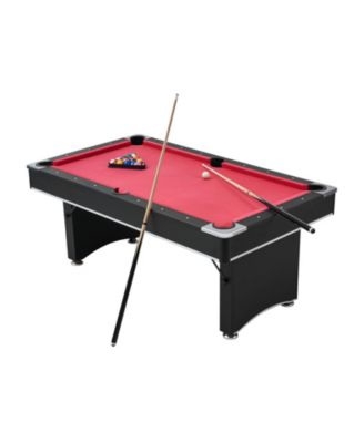 6 ft Portable Pool Table Set with Balls, Cues, Rack and Chalk