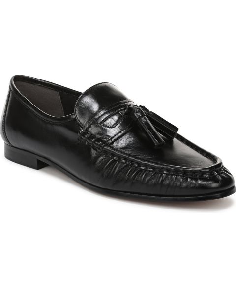 Женские туфли Sam Edelman Lana Mocassin Slip-On, цвет: Чёрный кожаный