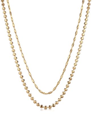 18K Gold Plated Layered Necklace