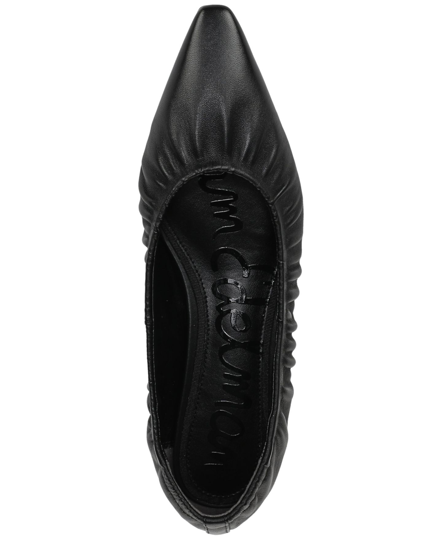 Женские балетки Sam Edelman Essex без застёжки, цвет: Чёрный кожаный — фото 4