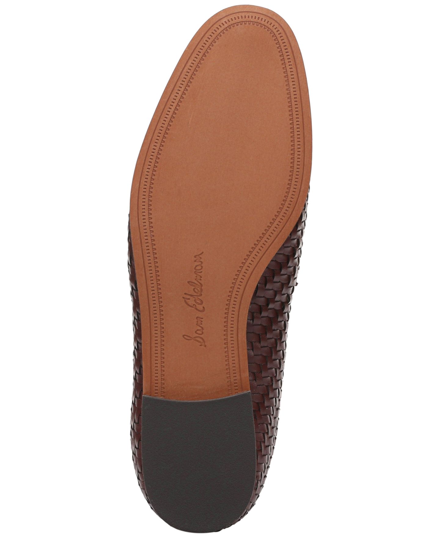 Женские туфли Sam Edelman Loraine Weave Bit Almond Toe, цвет: Бордовый кожаный — фото 5