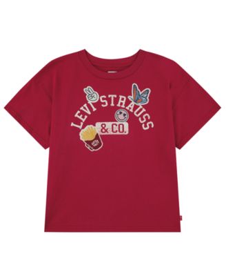 Toddler Girls' 2T-4T Patches Oversized T-Shirt