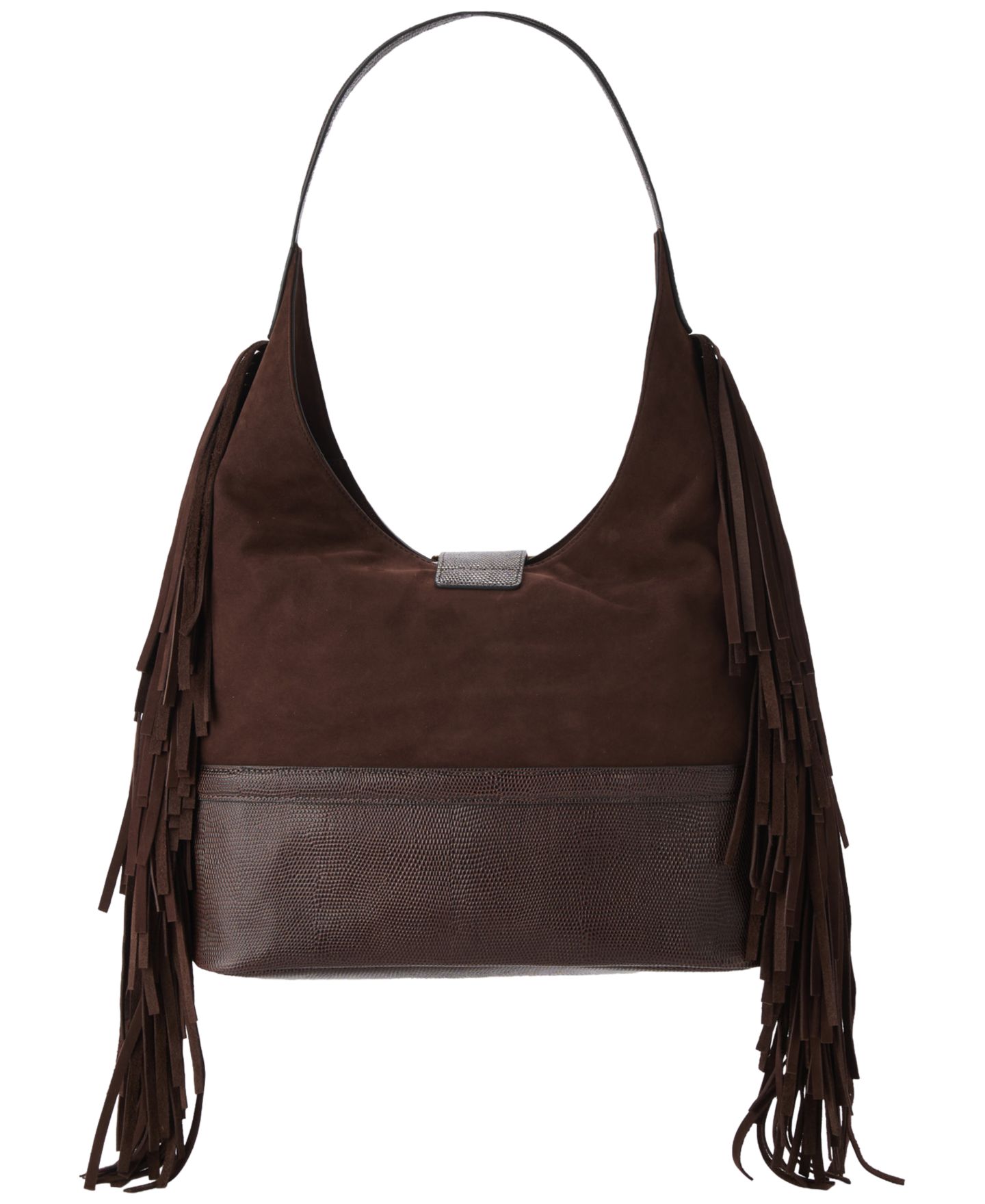 Женская сумка Brahmin Gwynne Bohemian Large Leather Shoulder, цвет: Шоколадный — фото 2