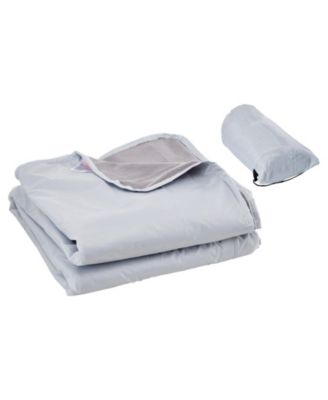 Wearable Camping Blanket, Waterproof Fleece Stadium Blanket, 79 x 59 in