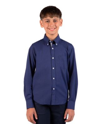Big Boys Women's Tonal Gingham Long Sleeve Shirt