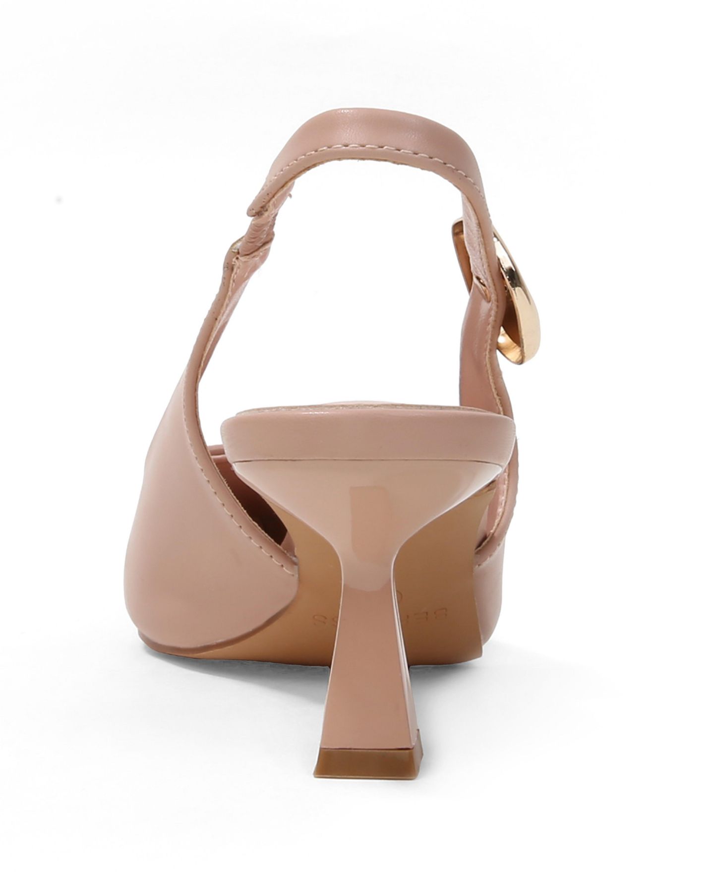 Женские туфли BERNESS Felina Pointed Toe Slingback Pumps with Gold Ornament, цвет: Бежевый — фото 3