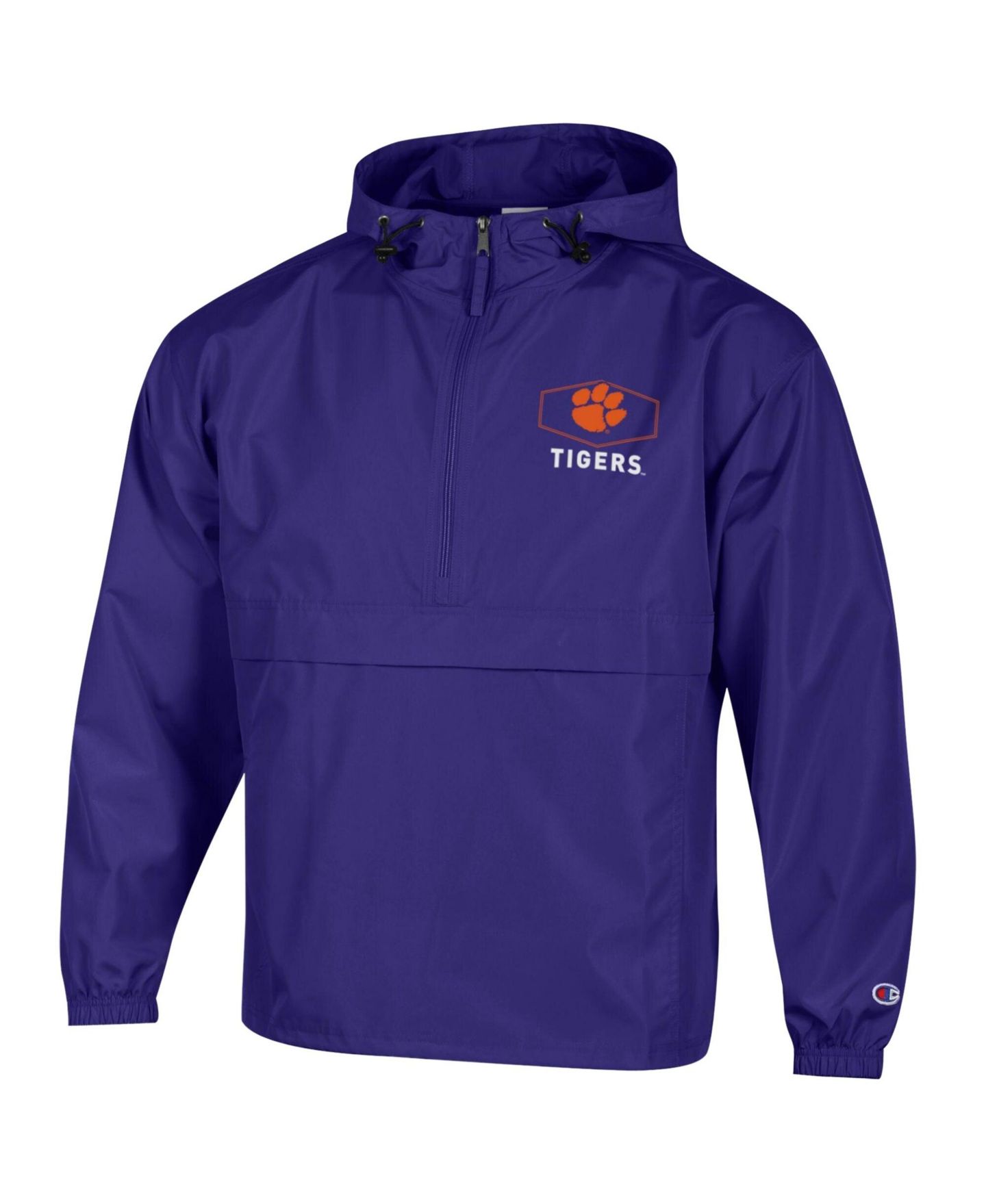 Мужская куртка Champion Purple Clemson Tigers Delay Packable Half-Zip — фото 3