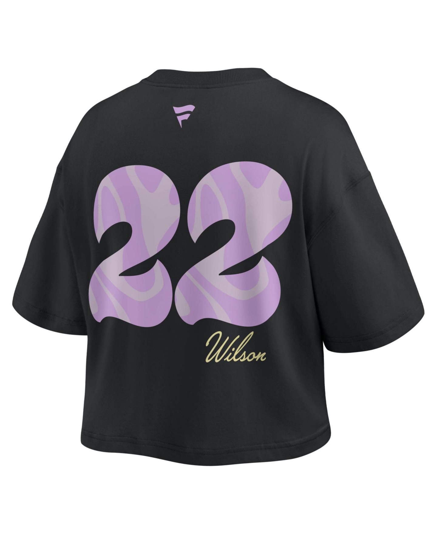 Женская футболка Fanatics Las Vegas Aces A'ja Wilson Name & Number Cropped — фото 2