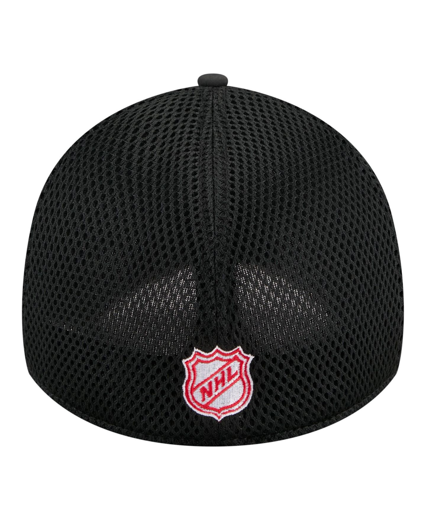 Мужские головные уборы New Era Black New Jersey Devils Logo 39THIRTY Flex Hat — фото 3