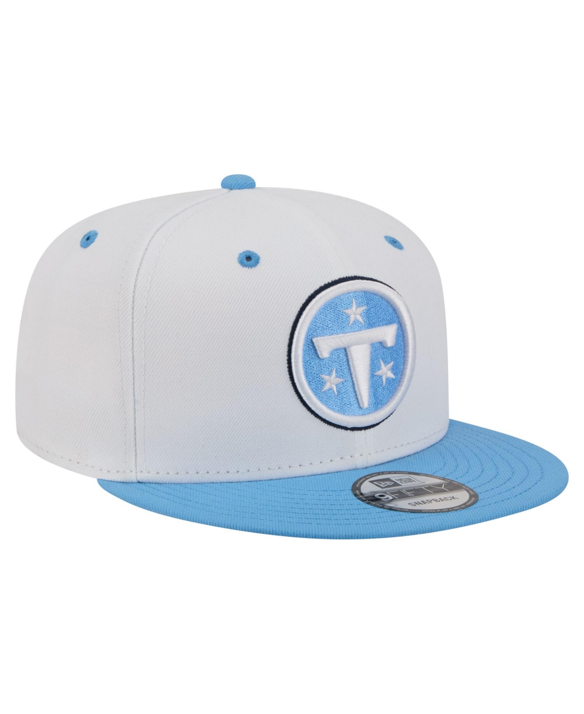 New Era Men's White/Light Blue Tennessee Titans 9FIFTY Snapback Hat