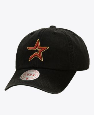 Men's and Women's Black Houston Astros 1904 Soft Wash Cooperstown Adjustable Hat