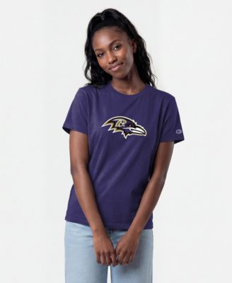 Women's Purple Baltimore Ravens Logo T-Shirt