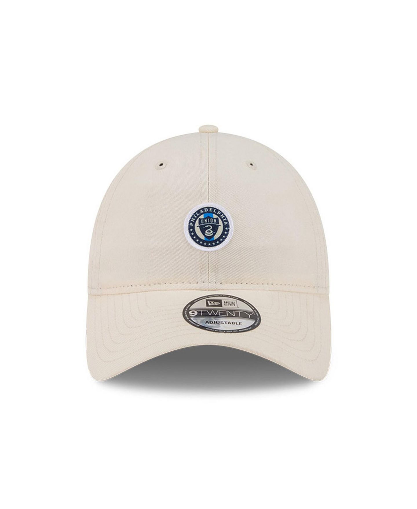 Мужская кепка New Era Beige Philadelphia Union Micro Team Logo 9TWENTY Adjustable Hat — фото 5