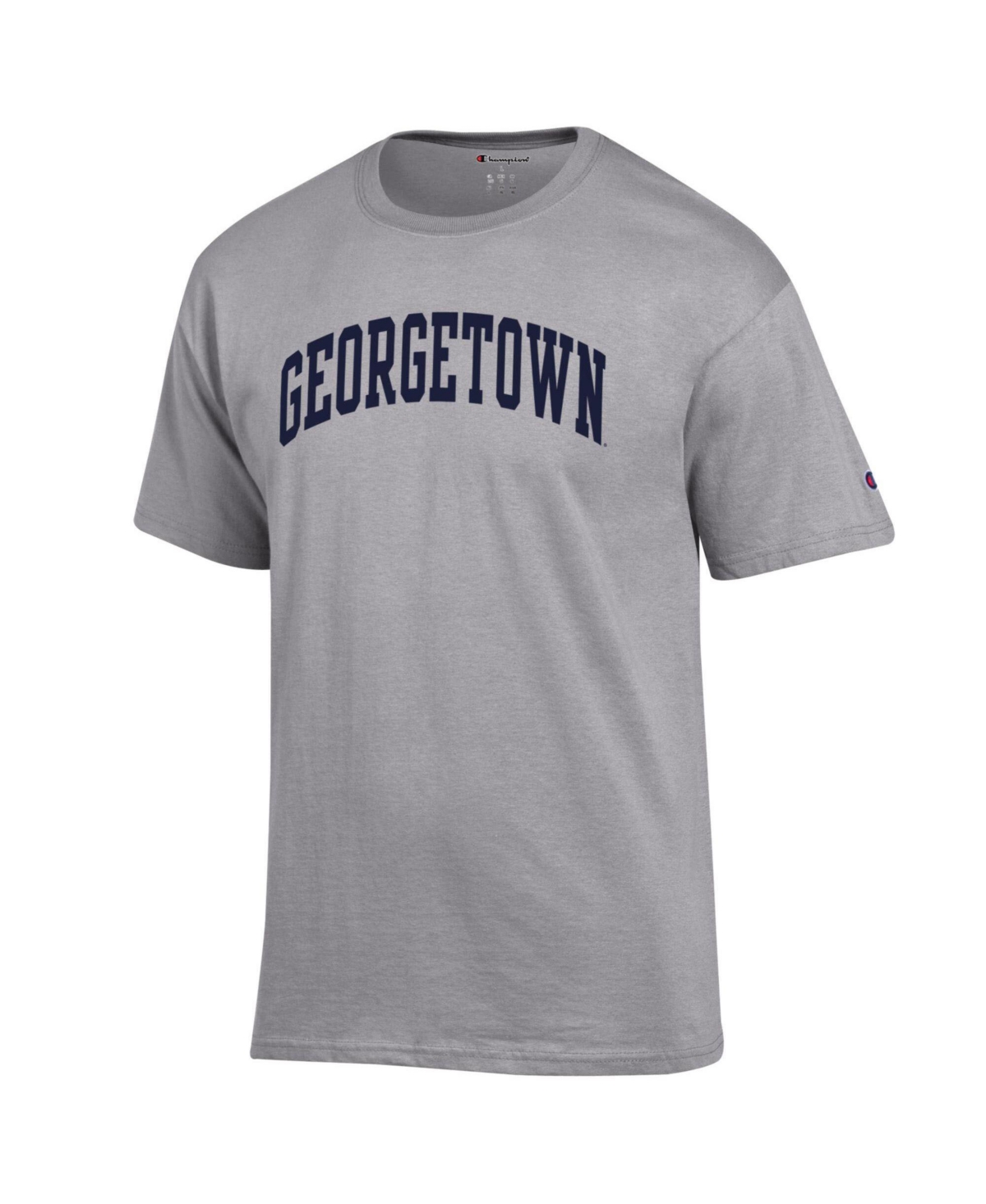 Champion Men's Heather Gray Georgetown Hoyas Basic Arch T-Shirt