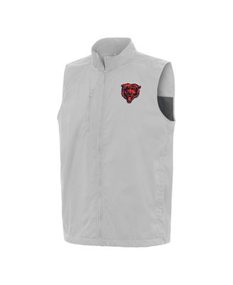 Men's Gray Chicago Bears Brisk Full-Zip Vest