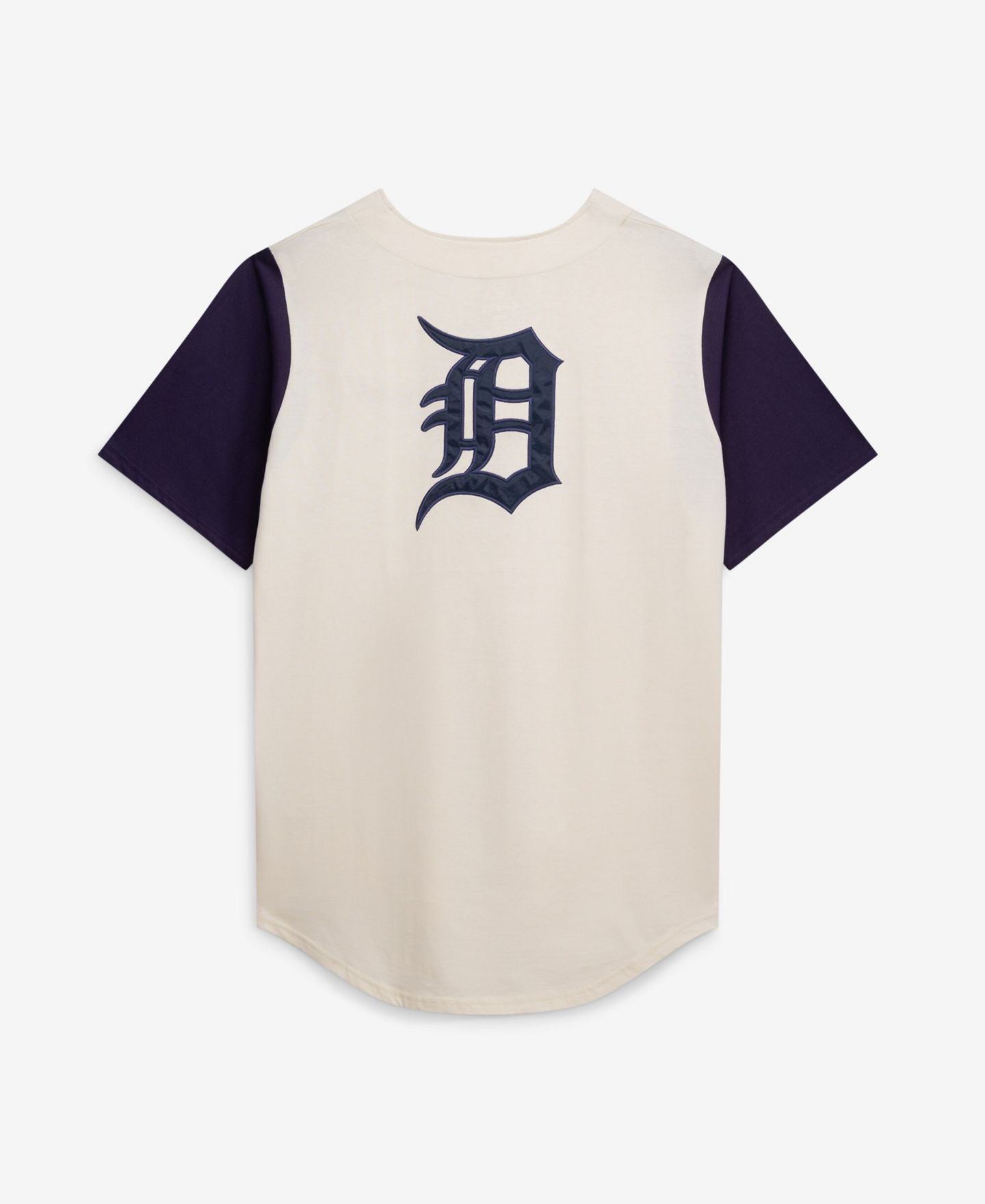 Мужской топ Fanatics Cream Detroit Tigers Big & Tall Full-Button Jersey — фото 4