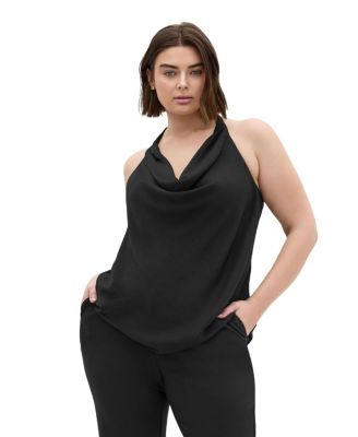 Plus Size Chloe Cowl Neck Sleeveless Top