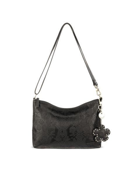 Женская сумка Sakroots Lumi Crossbody Handbags, цвет: Чёрный с принтом