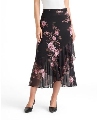 Women’s Ruffle Hem Mesh Skirt