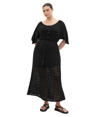 Women's Plus Size Cassie Crochet Knit Dress