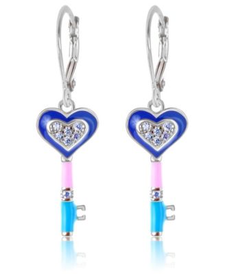 Kids Heart Hypoallergenic Earrings for Girls with Sterling Silver Leverbacks
