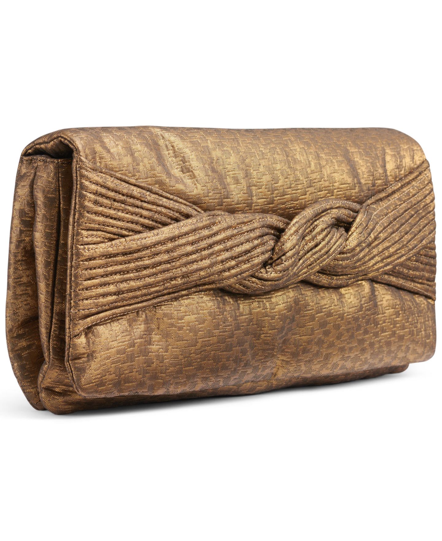 Женский клатч Donna Karan New York Grenadine Large Clutch Handbag, цвет: Бронзовый — фото 5