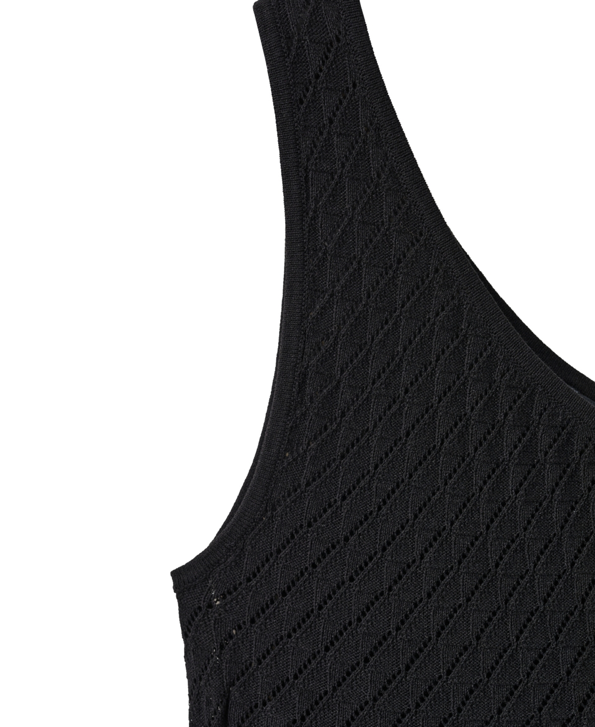 Mango Women's Asymmetrical Open-Knit Top