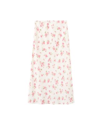 Women's Floral-Print A-Line Maxi Skirt