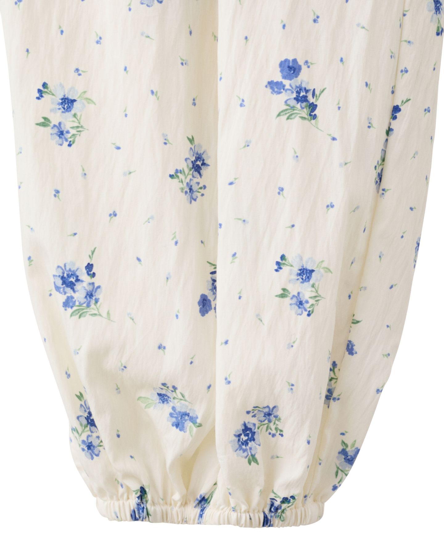 Женские брюки Mango Floral-Print Harem, цвет: Белый — фото 6