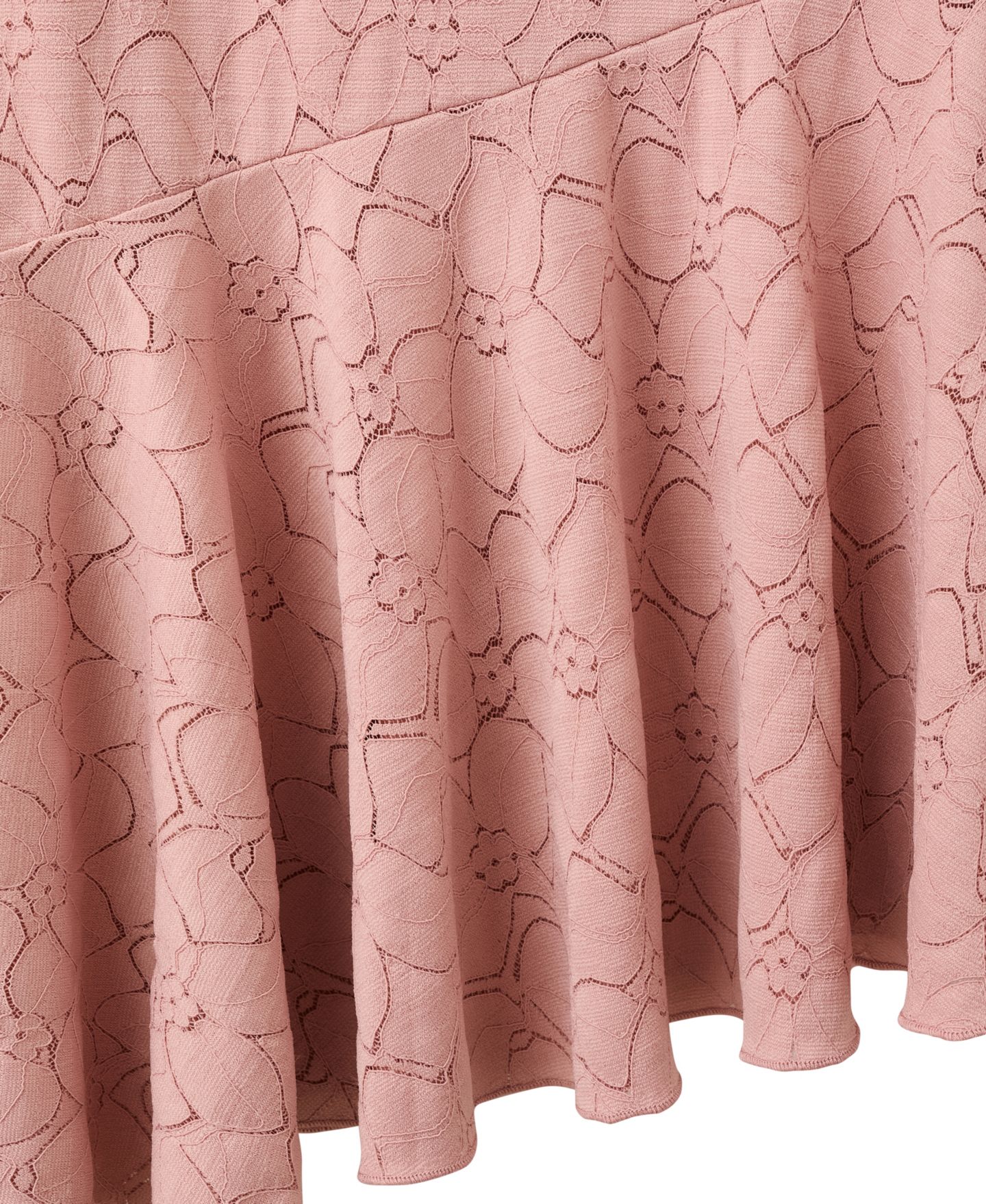 Женское платье Mango V-Neck Openwork Floral-Print Midi, цвет: Бледный розовый — фото 7